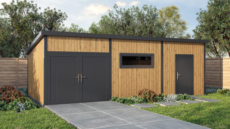 Silverstone Timber Garage Pent