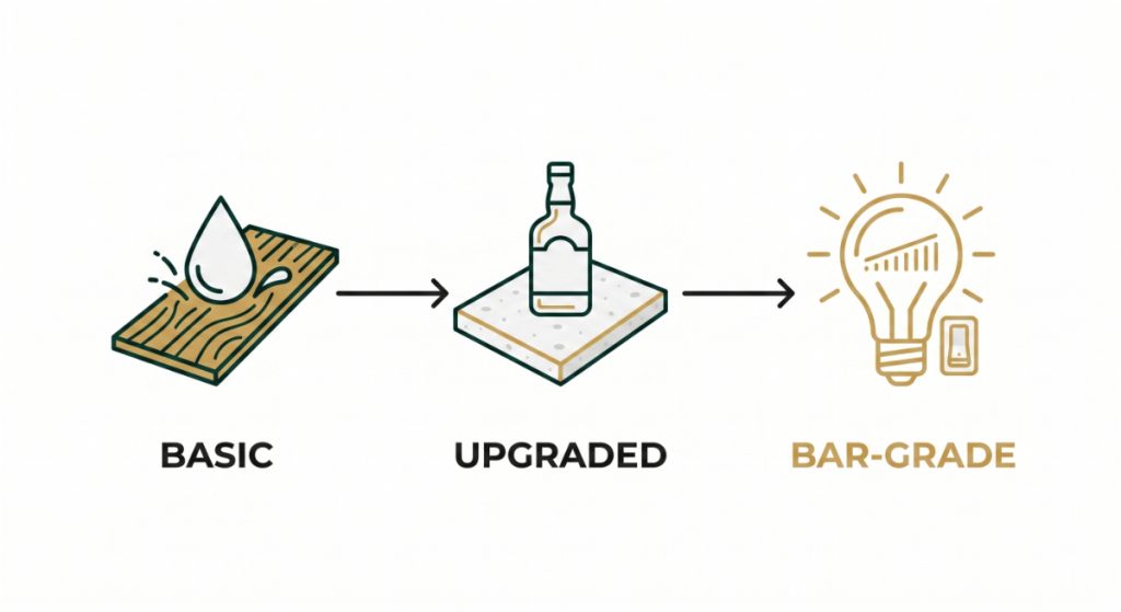 Interior bar garden room styling