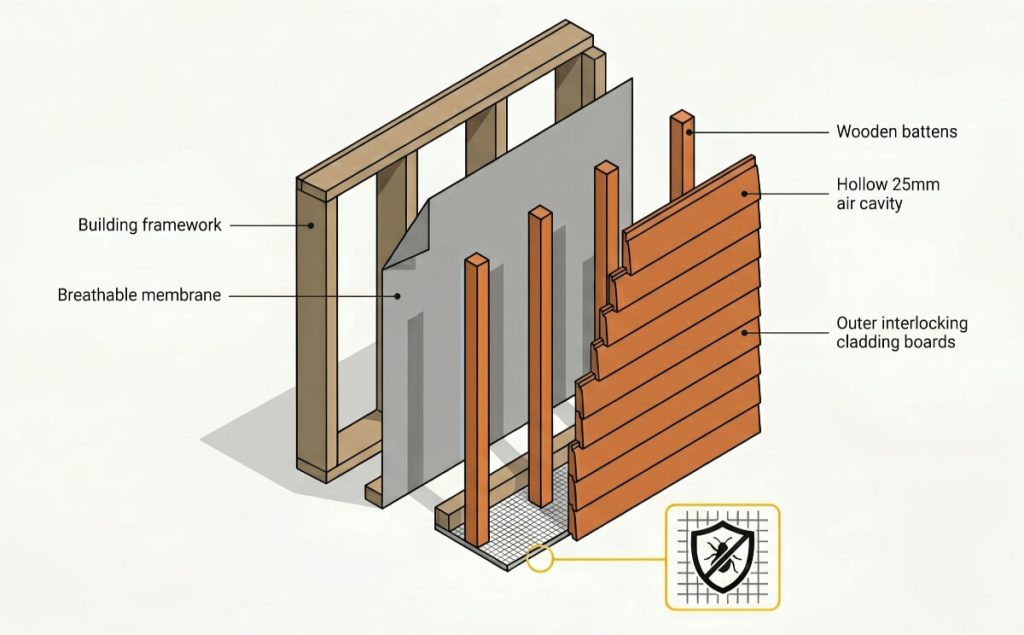 Composite garden room cladding Composite garden room cladding